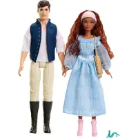 Mattel De Kleine Zeemeermin Ariël en Prins Erik - Pop