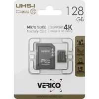 Verico 1MCOV-MAX9C3-NN Micro SDXC Class 10 UHS-I U1 microSDXC geheugenkaart, 128 GB, Class 10 / UHS-I