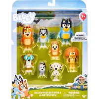 Moose BLUEY - 8 Speelfiguren Familie & Vrienden - Speelfigurenset