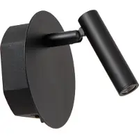 Lucide JOLIJN - Oplaadbare Bedlamp - Accu/Batterij - Ø 10,2 cm - LED - 1x2W 3000K - Magnetisch - Zwart