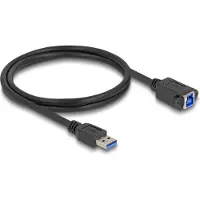 DeLOCK USB 5 Gbps Cable USB Type-A male to USB Type-B female for installation 1 m black
