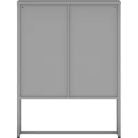 En.casa Commode Sund ladekast staal 105x80x40 cm grijs []