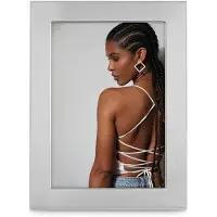 Hama Fotolijstje Fotolijst 13 x 18 cm voor 1 foto, om op te hangen en te plaatsen, zilverkleur (1 stuk)