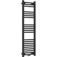 Neu.haus Handdoekradiator 'Voss' met 21 stangen, staal, 120 x 40 cm, zwart