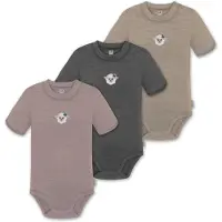 Normani Rompertje/body 'Tihoi' beige / pink / zwart / wit
