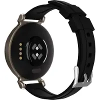 Strap-it Siliconen smartwatch bandje 14mm - Zwart flexibel horlogebandje geschikt voor de Garmin Lily 2 (niet de eerste versie)