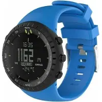 Strap-it Siliconen Smartwatch bandje - Geschikt voor Suunto Core siliconen bandje - blauw - Horlogeband / Polsband / Armband