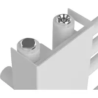 Neu.haus Handdoekradiator 'Kviteseid' met aansluitafstand van 50 mm, staal, 146 x 45 cm, wit