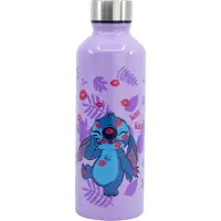 Konix Stitch - aluminium waterfles - lekvrije draaidop - 0,755ml (lila)