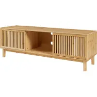 En.casa TV meubel Ypäjä 150x42x50 cm bamboe naturel []