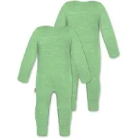 Normani Rompertje/body 'Tangoio' lichtgroen / wit