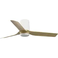 Faro Mini Punt Tub S (Ø90cm) Plafondventilator White | Light Wood | Without light