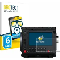 BROTECT - Screenprotector voor Blackmagic Design Pyxis 6K 4" - Folie Beschermfolie transparant 6 Stuks