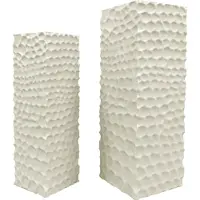 Ptmd bloemenzuil isaiah - 33x33x95cm set van 2