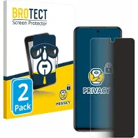 BROTECT - privacy screenprotector voor Xiaomi Redmi Note 9 Pro - Folie Beschermfolie Blauwlichtfilter 2 Stuks