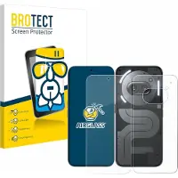 BROTECT Screenprotector voor Nothing Phone (2a) Plus (Voor+Achter) Beschermglas transparant