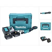 Makita Ratel, PWR 180 RGJ Accu ratelschroevendraaier 18 V 47,5 Nm 1/4" 3/8" + 2x accu 6.0 Ah + lader + Makp (1/4" - 3/8")