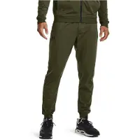 Under Armour Heren Tricot Joggingbroek Groen Sportstyle Collectie M