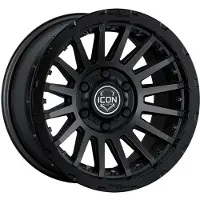 I.C.O.N. Recon Pro 17x8.5 6x5.5 0mm Offset 4.75in BS 106.1mm Bore Satin Black Wheel