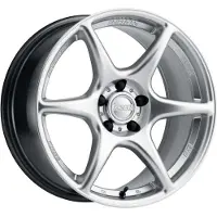 Kansei K11S Tandem 19x10.5in / 5x114.3 BP / 22mm Offset / 73.1mm Bore - Hyper Silver Wheel