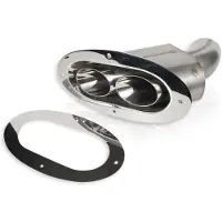 Stainless Works Angled-Oval Through-Body Tip With Tubes