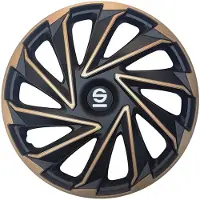 Sparco Wieldoppen Varese 14 inch Goud Zwart - 4 stuks