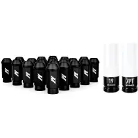 Mishimoto Aluminum Locking Lug Nuts M12x1.5 20pc Set Black