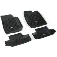 Rugged Ridge Floor Liner Front/Rear Black 2007-2018 Jeep Wrangler JK 2 Dr