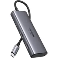 UGREEN Dockingstation - - 15852 - USB C Hub 6 in 1 - Dubbele HDMI-poort - Power Delivery 100W