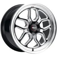 Weld Racing 17x5 Laguna Drag 5x114.3 ET -21 BS2.15 Gloss BLK MIL DIA 78.1