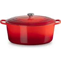 Le Creuset Gietijzeren Ovale Braadpan Kersenrood 40cm 13,9l