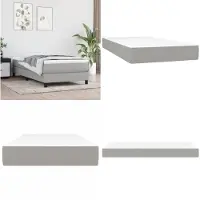 vidaXL Pocketveringmatras, lichtgrijs, 90x200x20 cm, stof - Pocketveringmatras - Pocketveringmatrassen - Matras - Slaapkameraccessoires