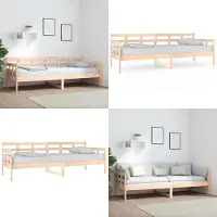 vidaXL Dagbed van massief grenenhout, 80x200 cm - Dagbed - Dagbedden - Houten dagbed - Massief houten dagbed