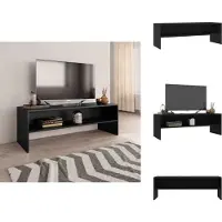 vidaXL Tv-meubel - Tv-meubels - Tv-meubelen - Tv-meubilair - Tv-meubel 120x40x40 cm bewerkt hout zwart