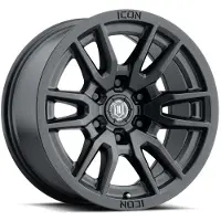 I.C.O.N. Vector 6 17x8.5 6x5.5 25mm Offset 5.75in BS 95.1mm Bore Satin Black Wheel