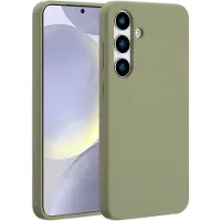 Accezz Liquid Silicone Backcover met MagSafe voor de Samsung Galaxy S25 Plus - Cooper Green
