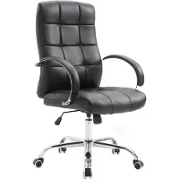 CLP Mikos Bureaustoel - Ergonomisch - Voor volwassenen - Kunstleer - zwart