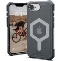Uag Essential Armor Outdoor telefoonhoes Apple iPhone 17e, iPhone 16e Grijs, Transparant Inductieve lading, MagSafe compatible, Stootbestendig