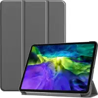 Eforyou Tri-fold smart case hoes voor iPad Pro 11 (2020 / 2021) - grijs