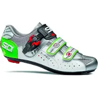 Sidi Scarpe Genius 5-Pro - Racefietsschoenen - Wit Zilver Groen - Maat 40.5