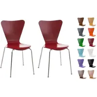 CLP Calisto 2x Bezoekersstoel rood