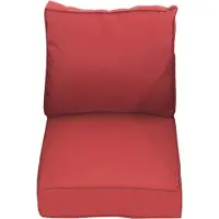 CLP Moss Kussenhoes fauteuil robijnrood