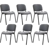 CLP Ken Set van 6 bezoekersstoelen creme