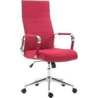CLP Columbus Bureaustoel - Ergonomisch - Voor volwassenen - Stof - rood