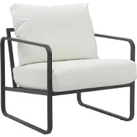 CLP Manea Fauteuil - Lounger - Met armleuning - Design - Met stevig metalen frame - Gestoffeerde club fauteuil wit Kunstleer