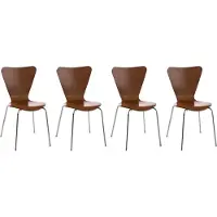 CLP Calisto - 4x Bezoekersstoel bruin