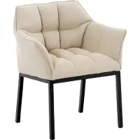 CLP Octavia Lounge zetel - Stof creme zwart