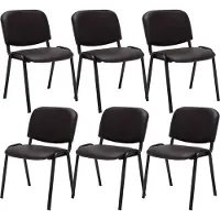 CLP Ken Set van 6 Bezoekersstoel wit