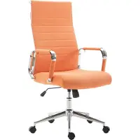 CLP Columbus Bureaustoel - Ergonomisch - Voor volwassenen - Stof - oranje