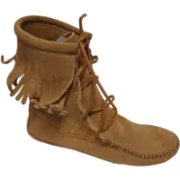 Minnetonka -MOCASSIN-HALF HOOG-SINGLE FRINGE-TAN-37